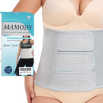 MAMODY Postpartum Belly Band abdominal Binder for Natural Delivery & C-Section, Adjustable Compression Wrap, Abdominal Support Belt (Gray, Large)