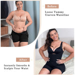 YIANNA Fajas Colombianas Shapewear for Women Tummy Control Postpartum Body Shaper Butt Lifter Post Surgery Compression Garment Bodysuit,YA7212-Black-M