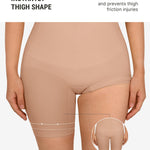 FeelinGirl Shapewear Bodysuit for Women Tummy Control Faja Shaper Seamless Hip Enhancer Thigh Slimmer Body Shaper Nude XL/XXL