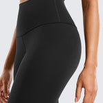 CRZ YOGA Butterluxe Yoga Leggings 25" - High Waisted Buttery Soft Womens Workout Lounge Pants Black Small