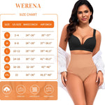 Werena Tummy Control Thong Shapewear for Women High Waisted Body Shaper Shaping Thong Girdle Novelty Hipster Panties(03# Mid Rise Lace Latte(smoothing),Small)