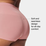 SPANX SPANXshape ExtraOrdinary Boyshort - Sculpting Compression - Women's Shapewear Underwear - Recycled Nylon Fabric Blend - Camellia Pink - Medium