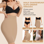 JOYSHAPER Slip for Women Under Dress Slips Half Skirt Strapless Slips Body Shaper Dresses Half Slip Skirt for Women Under Dresses Tummy Control Shapewear Dress Slip Shapewear for Tight Dress Nude M