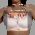 FeelinGirl Surgical Bras Post Surgery After Breast Augmentation Supportive Mastectomy Bra Gray Medium