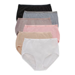 Hanes Women's Panties Pack, 100% Cotton Underwear, Moisture-Wicking Underwear, Ultra-Soft and Breathable, Tagless Multipack