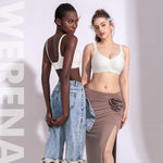 Wireless Jelly Bras for Women V Neck Seamless No Underwire Tshirt Bras Comfortable Padded Bralettes Everyday Bra with Support(A1#White(v Neck),XX-Large)