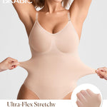 BRABIC Tummy Control Shapewear for Women Seamless Shapewear Bodysuit Body Shaper Waist Trainer Body Suit(Beige, Large)