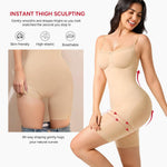 Nebility Shapewear Bodysuits for Women Tummy Control Body Shaper Seamless Waist Trainer Lace Body Suit(Beige,Small)
