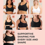 SHAPERMINT Wireless Bras for Women No Underwire – Small to Plus Size Bralettes with Support and Natural Lift