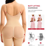 Nebility Shapewear for Women Tummy Control Seamless Compression Bodysuit Full Body Shaper Leotards Bodycon Butt Lifter (Beige, X-Large)