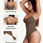 FeelinGirl Women Shapewear Bodysuits Tummy Control Bodysuit Thong Slimming Full Bust Shapewear Body Shaper XL-XXL