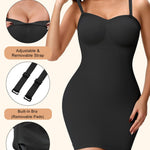 ANNZHIBRA Strapless Shapewear Slip for Women Tummy Control Full Slip