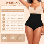 Werena Tummy Control Shapewear Panties For Women Seamless High Waist Shaping Body Shaper Girdle Underwear