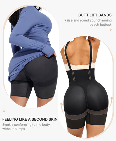 SHAPELLX Tummy Control Shapewear Shorts Tummy Control Butt Lifting Shorts BBL Shorts Body Shaper Tummy Control