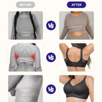 SHAPELLX Full Coverage Wireless Bra for Older Women Back Smoothing Side Support No Side Bulge Breathable Comfort Lift (Black Medium)