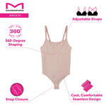 Maidenform Women's Seamless Shapewear, Tummy Control Thong Bodysuit, Firm Control Thong Body Shaper