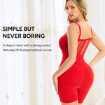 Nebility Shapewear for Women Bodysuits Tummy Control Bodysuit Body Shaper Sexy Back Seamless Sleeveless Body Suit (Red, X-Large)
