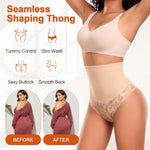 Werena Thong Shapewear for Women Tummy Control Seamless High Waist Body Shaper Underwear Shaping Panties