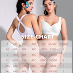 Wireless Minimizer Jelly Bras for Women No Underwire Plus Size Bra with Support Lift Full Coverage Comfortable Seamless Bra