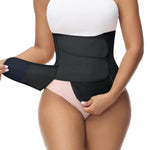 SHAPSHE Waist Trainer for Women Postpartum Belly Band Girdles Cincher Corset Shapewear Faja Black XS
