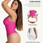 FeelinGirl Shapewear for Women Tummy Control Bodysuits Seamless Shapewear Bodysuit Thong Body Suit Going Out M-L