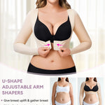 YERKOAD Arm Shapers for Women Flabby Arms Post Surgery Compression Sleeves Arm Faja Front Closure Shapewear Tops (Beige, Medium)