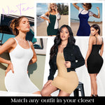 NaTen Women Dress Slips Body Shaper Full Slip Shapewear Tummy Control Under Dresses Seamless Spaghetti Strap
