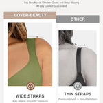 Lover-Beuaty Seamless Shapewear Bodysuits for Women Tummy Control Body Suit V Neck Seamless Body Shaper Black