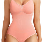 BRABIC Womens' Seamless Sleeveless V-Neck Bodysuit Shapewear Tummy Control