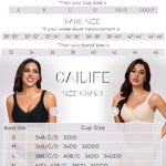 Gailife Crossover Bras for Women No Underwire Wireless Bralettes Seamless Supportive T Shirt Everyday Bras-Navy,XXL