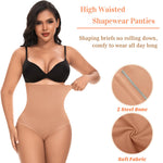 Werena Tummy Control Shapewear for Women High Waisted Body Shaper Briefs Slimming Girdle Shaping Underwear(#A1 High Waist Latte(seamless),XX-Large)