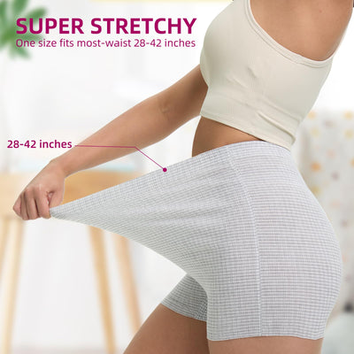 hetaida Postpartum Disposable Underwear, C-Section Underwear for Women, High Waist Maternity Panties, Latex-Free, Super Breathable & Soft, High Stretchable, 8 Count Grey