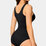 Nebility 2 Piece Shapewear Bodysuit for Women Tummy Control Slim Fit Sleeveless Round Neck Body Suit(Black 2pk,X-Small-Small)