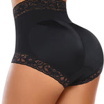 Werena Padded Underwear for Women Butt Lifting Panties Tummy Control Shapewear Butt Pads Lace Booty Enhancer Panty