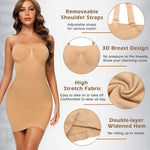JOYSHAPER Women's Strapless Shapewear Slips for Under Dresses Adjustable Tummy Control Slip Cami Dress Body Shaper