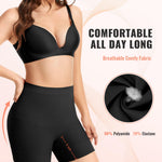 ForeverShaper Shapewear Tummy Control Seamless Slip Shorts for Under Dress Breathable Anti Chafing Shaper Shorts for Women B-black
