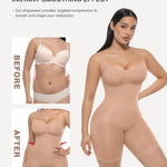 Lover-Beauty Shapewear Bodysuit Tummy Control Butt Lifter Body Shaper for Women Dark Beige XL/XXL