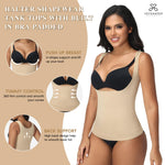 JOYSHAPER Compression Tank Tops for Women Shapewear Tank Tops Tummy Control Shapewear Camisole Open Bust Tank Top for Women Compression Tanks Tops Nude M