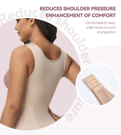 SHAPSHE Waist Trainer for Women Tummy Control Workout Waist Cincher Corset Shapewear Body Shaper Adjustable Shoulder Strap