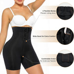 SHAPERX High-Waisted Tummy Control Shapewear for Women Seamless Zip-Up Easy-On Body Shaper Shorts Slimming Fit Underwear