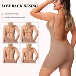 Slimers Backless Shapewear Strapless Bodysuit - Low Back Women Body Shaper : Slimming Built In Bra With Plunge Skin Pink