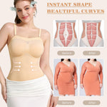 Werena Strapless Shapewear Bodysuit for Women Tummy Control Seamless Thong Body Shaper with Removable Straps Under Dress (Nude,2XL)