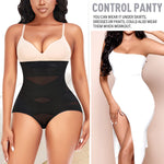 Werena Tummy Control Shapewear Panties for Women High Waist Cincher Shaping Underwear Body Shaper Girdle (#13 Black-7,S)