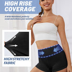 NexiEpoch 2 Pack Biker Shorts for Women - 3"/5"/8" Booty Volleyball High Waisted Black Spandex Shorts for Yoga Dance Workout