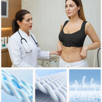 BRABIC Black Post Surgery Compression Bra Mastectomy Bra Posture Surgical Bra Breast Augmentation Post op