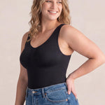 ATTLADY Shapewear Tank Tops for Women - Tummy & Waist Control Compression Camisole | Slimming Seamless V-Neck Body Shaper Vest