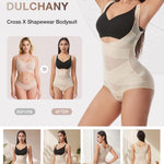 Dulchany Shapewear Bodysuit for Women Tummy Control Butt Lifter Body Shaper Waist Trainer Corset Body Suit