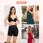 ForeverShaper Shapewear Tummy Control Seamless Slip Shorts for Under Dress Breathable Anti Chafing Shaper Shorts for Women B-black