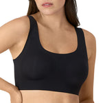 Bali Womens Comfort Revolution Easylite Wireless T-shirt Bra, Pullover Wirefree Full Coverage Bra, Black, Medium US