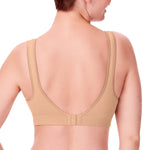 Bali Womens Comfort Revolution Wireless Bra, Comfortflex Fit Full-coverage Wirefree Full Coverage Bra, Nude, 3X-Large US